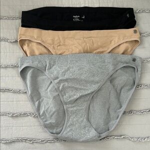 Women’s Bikini - Underwear Black, Tan, and Gray